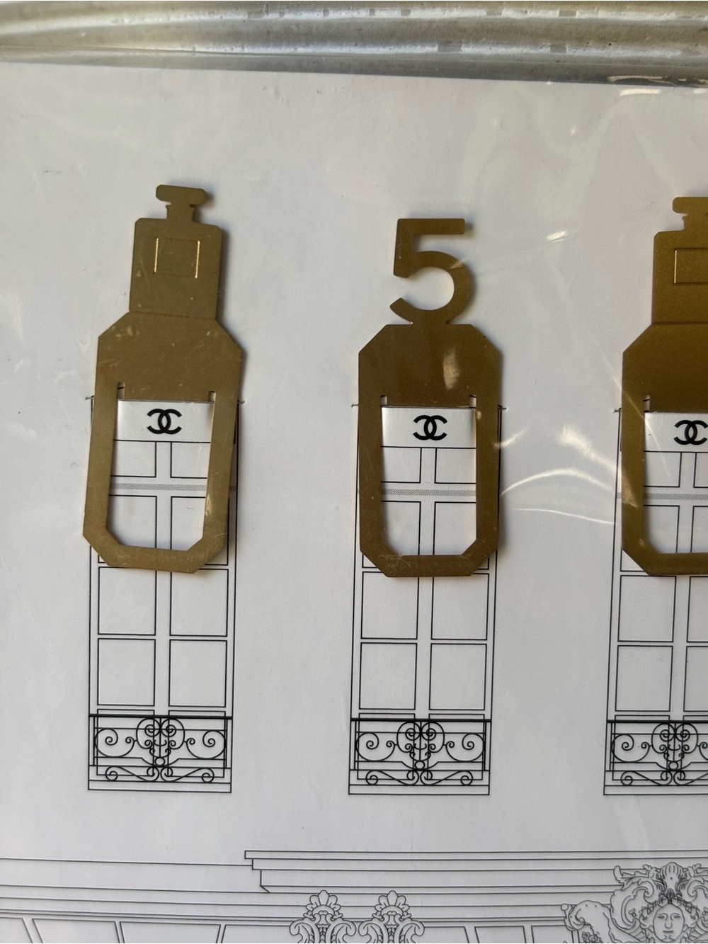 Chanel Gold - Tone Metal Bookmark - Picture 3 of 6